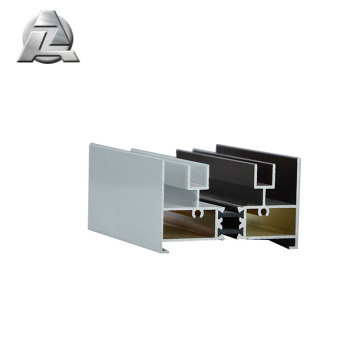 Vielseitigkeit der dekorativen Oberflächen 6063 eloxiertes Aluminiumprofil für horizontale Schiebefenster